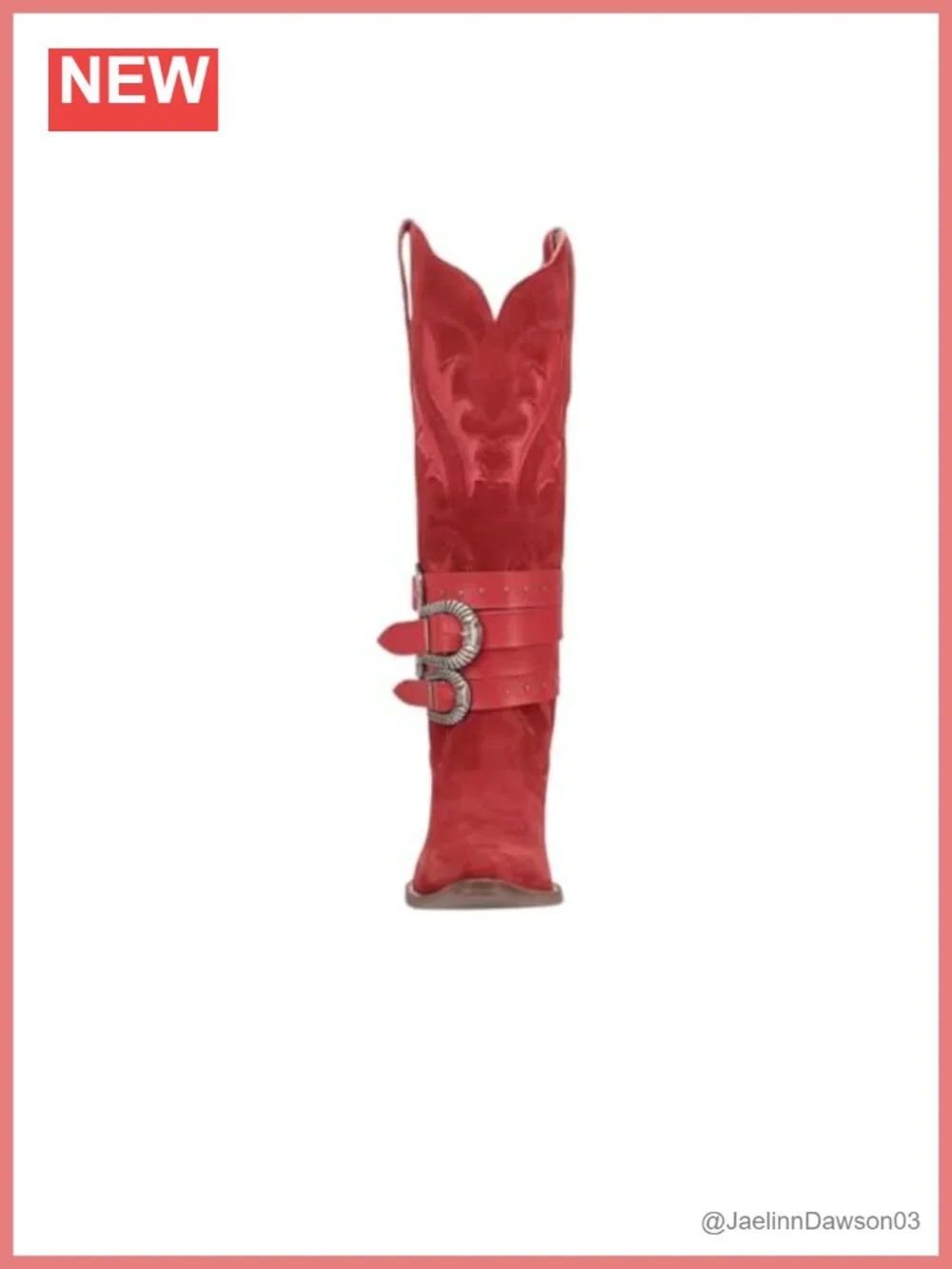 Dingo Suede Over the Knee Western Boots Snip Toe Block Heel Pull On
